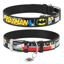 Load image into Gallery viewer, WAUDOG  DC Comic  Leather Collar and free Smart ID Tag 12mm/15mm