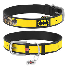 Load image into Gallery viewer, WAUDOG  DC Comic  Leather Collar and free Smart ID Tag 12mm/15mm