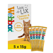 Load image into Gallery viewer, Webbox Lick-e-Lix Cheese & Taurine Cat Treats
