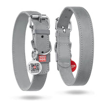 Load image into Gallery viewer, WAUDOG  Classic Leather Dog Collar 12mm/15mm/20mm/25mm/35mm