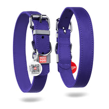 Load image into Gallery viewer, WAUDOG  Classic Leather Dog Collar 12mm/15mm/20mm/25mm/35mm