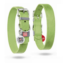 Load image into Gallery viewer, WAUDOG  Classic Leather Dog Collar 12mm/15mm/20mm/25mm/35mm