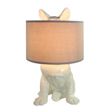 Load image into Gallery viewer, Happy House  Lamp with hidden dog Glossy White