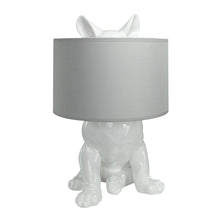 Load image into Gallery viewer, Happy House  Lamp with hidden dog Glossy White
