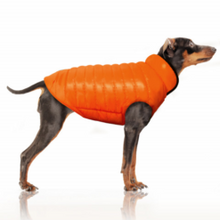 Load image into Gallery viewer, Milk and Pepper - Nordik reversible orange / khaki puffer jacket