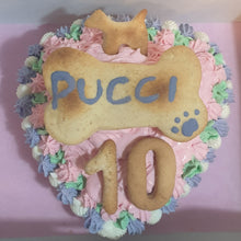 Load image into Gallery viewer, Wendy's Frosted Heart Shape Cake for Dogs & Cats - Personalised