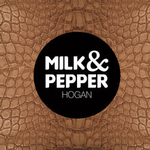 Load image into Gallery viewer, SALE MILK AND PEPPER COLLAR AND LEAD HOGAN CAMEL/BLACK/BROWN