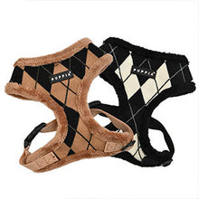 Load image into Gallery viewer, Puppia DIAMOND PATTERN HARNESS Jaden Black with Matching Lead