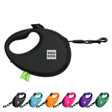 Load image into Gallery viewer, WAUDOG R-LEASH RETRACTABLE DOG LEASH WITH WASTE BAG CONTAINER, REFLECTIVE TAPE