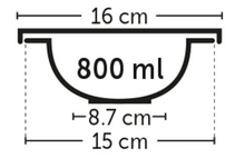 Load image into Gallery viewer, FLAMINGO FEEDING AND DRINKING BOWL WITH LID KENA ROUND BLACK & SILVER