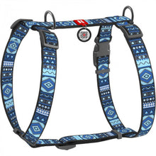 Load image into Gallery viewer, Harness for dogs anatomical  WAUDOG Nylon with QR passport, with pattern "Ethno