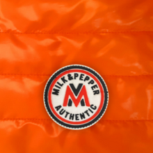 Load image into Gallery viewer, Milk and Pepper - Nordik reversible orange / khaki puffer jacket