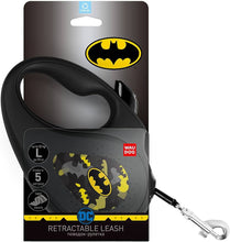 Load image into Gallery viewer, COLLAR  retractable WAUDOG leashes have the iconic images of popular superheroes -BATMAN