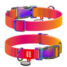 Load image into Gallery viewer, WAUDOG recycled Nylon dog collar with QR code