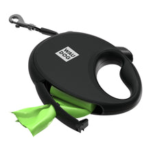 Load image into Gallery viewer, WAUDOG R-LEASH RETRACTABLE DOG LEASH WITH WASTE BAG CONTAINER, REFLECTIVE TAPE