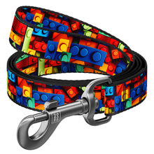 Load image into Gallery viewer, WAUDOG Nylon dog collar and leads with QR passport, "Blocks" design, plastic fastex,