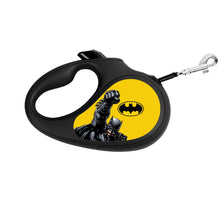 Load image into Gallery viewer, COLLAR  retractable WAUDOG leashes have the iconic images of popular superheroes -BATMAN YELLOW