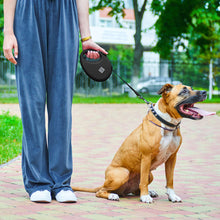 Load image into Gallery viewer, WAUDOG R-LEASH RETRACTABLE DOG LEASH WITH WASTE BAG CONTAINER, REFLECTIVE TAPE