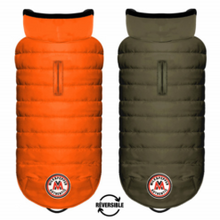 Load image into Gallery viewer, Milk and Pepper - Nordik reversible orange / khaki puffer jacket