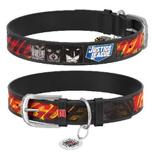 Load image into Gallery viewer, WAUDOG  DC Comic  Leather Collar and free Smart ID Tag 12mm/15mm