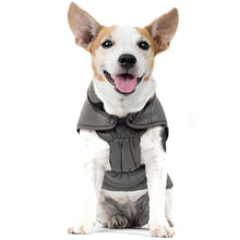 Load image into Gallery viewer, MILK & PEPPER DOG COAT BLOCK GRAY WATERPROOF
