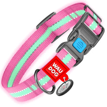 Load image into Gallery viewer, WAUDOG Nylon Reflective Dog Collar plus lead