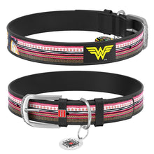Load image into Gallery viewer, WAUDOG  DC Comic  Leather Collar and free Smart ID Tag 12mm/15mm