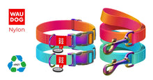 Load image into Gallery viewer, WAUDOG recycled Nylon dog collar with QR code
