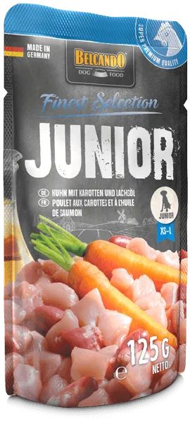 BELCANDO JUNIOR CHICKEN WITH CARROTS AND SALMON OIL