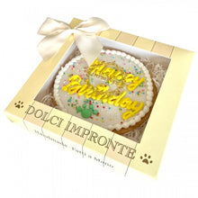 Load image into Gallery viewer, Dolci Impronte - Birthday Bone FUCHSIA - 85g – Handmade Shortcrust Biscuit