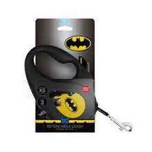 Load image into Gallery viewer, COLLAR  retractable WAUDOG leashes have the iconic images of popular superheroes -BATMAN YELLOW