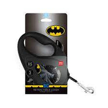 Load image into Gallery viewer, COLLAR  retractable WAUDOG leashes have the iconic images of popular superheroes -BATMAN BLACK