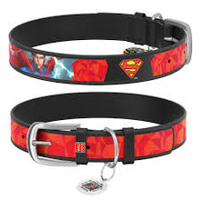 Load image into Gallery viewer, WAUDOG  DC Comic  Leather Collar and free Smart ID Tag 12mm/15mm