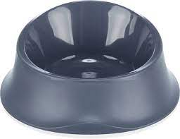 TRIXIE Plastic bowl with rubber rim, 0.65 l/ø 22 cm, blue