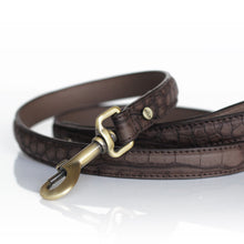 Load image into Gallery viewer, SALE MILK AND PEPPER COLLAR AND LEAD HOGAN CAMEL/BLACK/BROWN