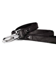 Load image into Gallery viewer, SALE MILK & PEPPER Dog leash NAJA black crocodile look