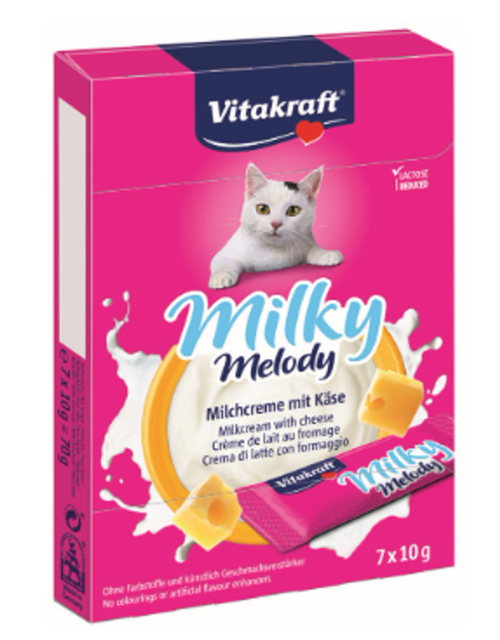 Vitakraft Milky Melody Milkcream with Cheese 7x10g