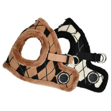 Load image into Gallery viewer, PUPPIA DIAMOND PATTERN HARNESS BLACK with Matching Lead