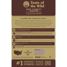 Load image into Gallery viewer, TASTE OF THE WILD Pine Forest Canine Recipe with Venison & Legumes