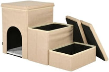 Load image into Gallery viewer, Puppia Steps Cuddle Climb Storage Stairs