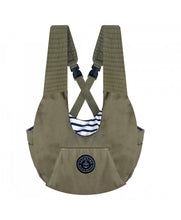 Load image into Gallery viewer, Milk and Pepper Armel Pet Front Carrier Khaki