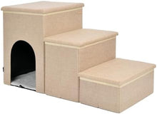 Load image into Gallery viewer, Puppia Steps Cuddle Climb Storage Stairs