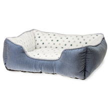 Load image into Gallery viewer, Karlie dog bed dot gray-blue, various sizes
