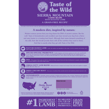 Load image into Gallery viewer, TASTE OF THE WILD Sierra Mountain Canine Recipe with Roasted Lamb