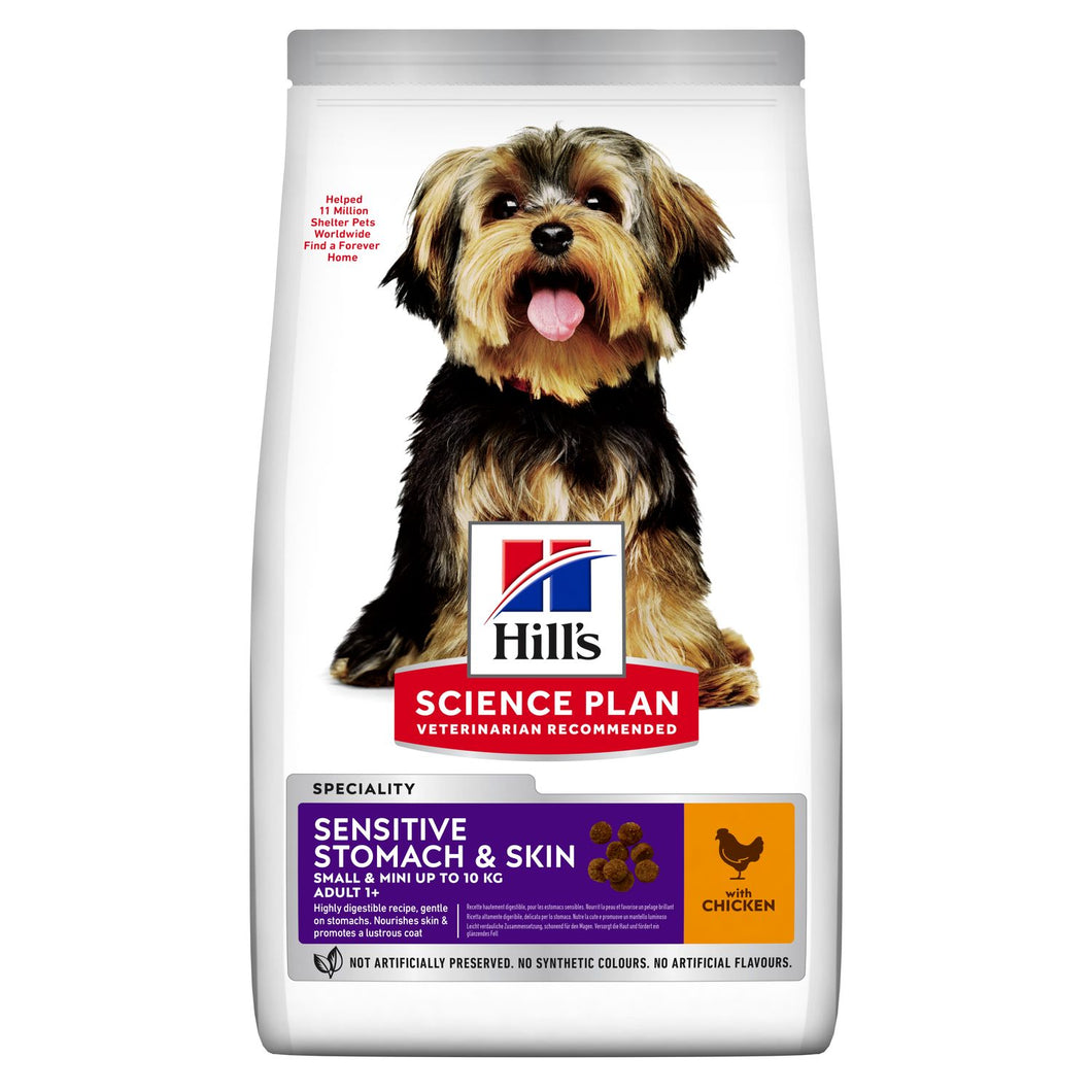 HILL'S SCIENCE PLAN Sensitive Stomach & Skin Small & Mini Adult Dog Food with Chicken