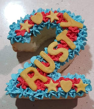 Load image into Gallery viewer, Wendy's Frosted Number 2 shape Cake for Dogs & Cats - Personalised