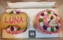 Load image into Gallery viewer, Wendy's Box of 2 Frosted  Cupcakes for Dogs