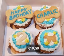 Load image into Gallery viewer, Wendy's Box of 4 Frosted  Cupcakes for Dogs