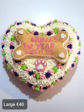 Load image into Gallery viewer, Wendy's Frosted Heart Shape Cake for Dogs & Cats - Personalised