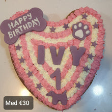 Load image into Gallery viewer, Wendy's Frosted Heart Shape Cake for Dogs & Cats - Personalised